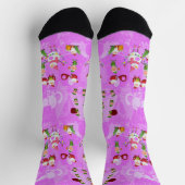 Chaussette Santa Magical Pink New Year  (Haut)