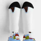 Chaussette Santas de Noël et Chaussettes de pudding de Noël (Haut)