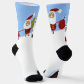 Chaussette Santas de Noël et Chaussettes de pudding de Noël (Angulaire)