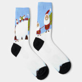 Chaussette Santas de Noël et Chaussettes de pudding de Noël (Droite)