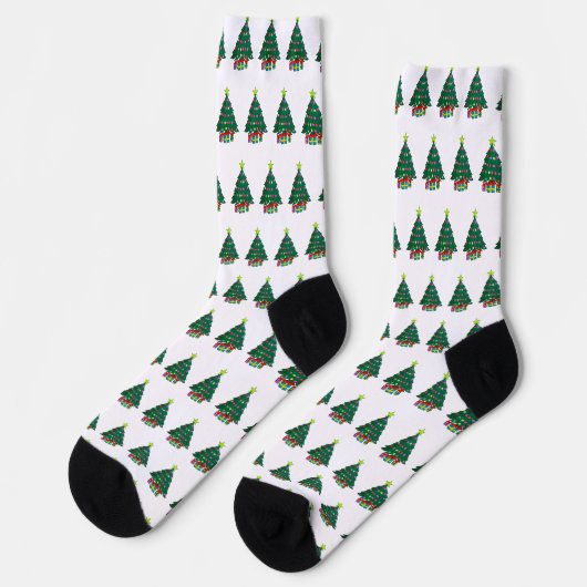 Chaussette Sapin de Noël cosy (Gauche)