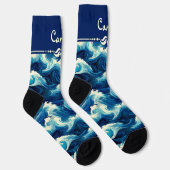 Chaussette Sapphire Océan bleu (Droite)