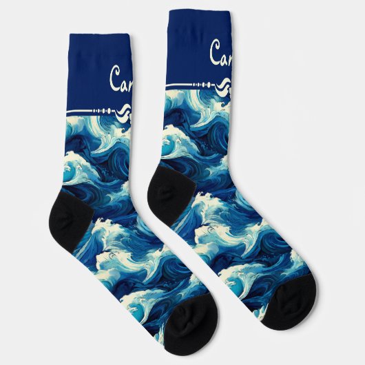 Chaussette Sapphire Océan bleu (Droite)