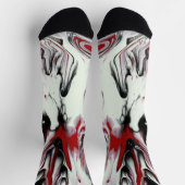 CHAUSSETTE SASSY ET CHAUD ROUGE NOIR BLANC FIERY (Haut)