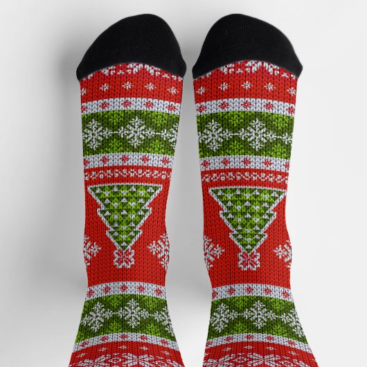 Chaussette Scandinavian Design Cozy Winter Holiday (Haut)