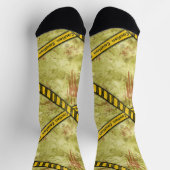 Chaussette Scène de crime avec bande de mise en garde (Haut)