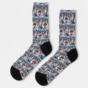Chaussette Scène de Noël du Terrier australien