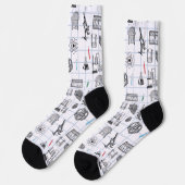 Chaussette Science Chemistry Scientist Pattern (Gauche)
