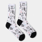 Chaussette Science Chemistry Scientist Pattern (Droite)