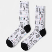 Chaussette Science Chimie Scientifique Motif (Gauche)