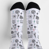 Chaussette Science Chimie Scientifique Motif (Haut)