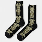 Chaussette Sculpture Tiki taillé Tonnerre (Gauche)