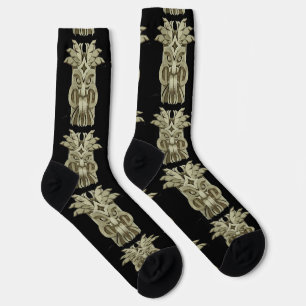 Chaussette Sculpture Tiki taillé Tonnerre