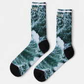 Chaussette Sea green | Custom Name (Gauche)
