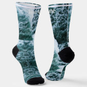 Chaussette Sea green | Custom Name (Angulaire)