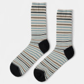 Chaussette Sentiers Echo Striped Durable Chaussettes - Bleu (Gauche)
