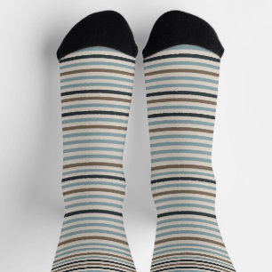 Chaussette Sentiers Echo Striped Durable Chaussettes - Bleu