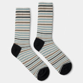 Chaussette Sentiers Echo Striped Durable Chaussettes - Bleu (Droite)