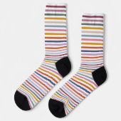 Chaussette Sentiers Echo Striped Sustainable Socks - Multicol (Gauche)