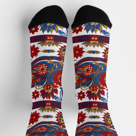 Chaussette Serbian carpet pattern (Haut)
