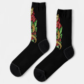 Chaussette Serpent à fleurs (Gauche)