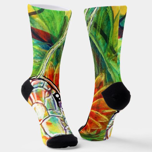 Chaussette Serpent Arc-en-ciel (Angulaire)