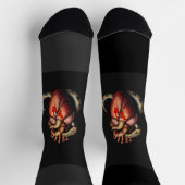 Chaussette Serpent enveloppé autour d'un coeur anatomique (Haut)