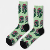 Chaussette Serpent vert (Gauche)