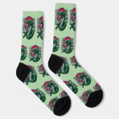 Chaussette Serpent vert (Droite)
