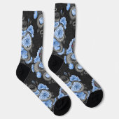 Chaussette Serpents et roses bleues (Droite)