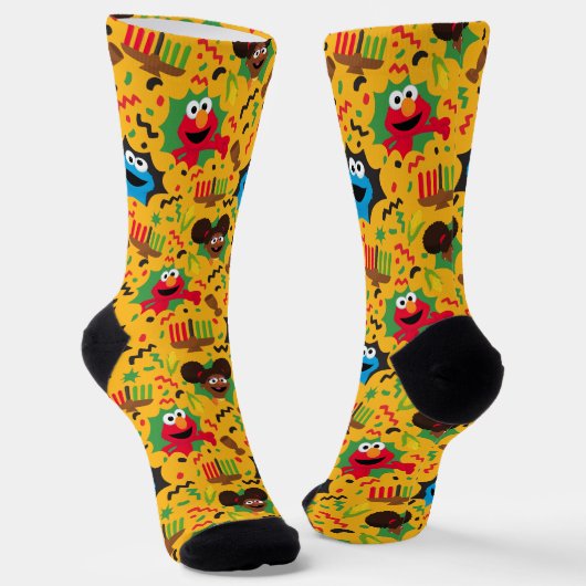 Chaussette Sesame Street Kwanzaa Motif (Angulaire)