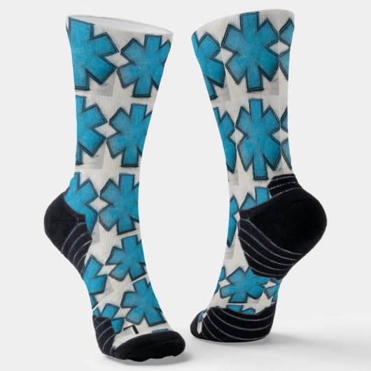 Chaussette SGE Blue "Star of Life" Ems chaussettes (Angulaire)