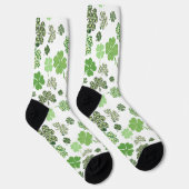 Chaussette Shamrock Clover Green St. Patrick's day (Droite)