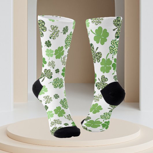 Chaussette Shamrock Clover Green St. Patrick's day