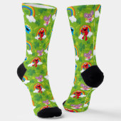 Chaussette Shamrock de rue Sesame et Motif arc-en-ciel (Angulaire)