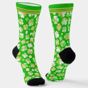 Chaussette Shamrock St. Patrick's Day Motif variable