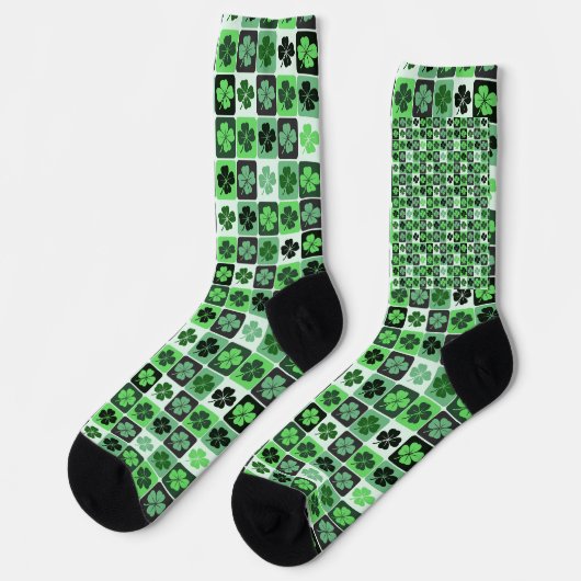 Chaussette Shamrocks de Patchwork (Gauche)