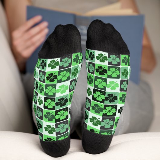 Chaussette Shamrocks de Patchwork (Fond)