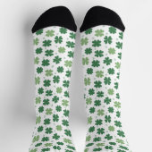 Chaussette Shamrocks verts de la Saint-Patrick (Haut)
