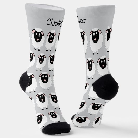 Chaussette Sheep Design Personalised (Angulaire)