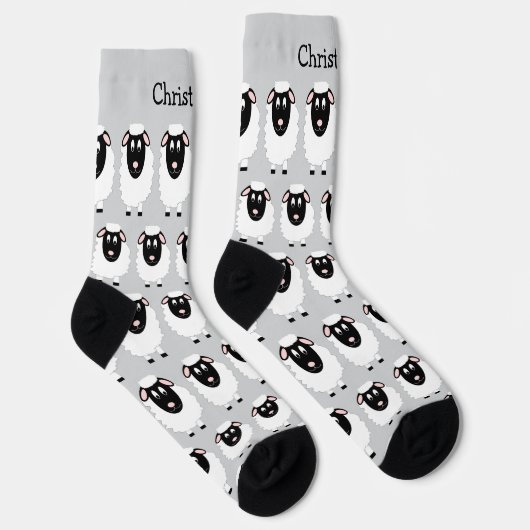 Chaussette Sheep Design Personalised (Droite)