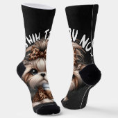 Chaussette Shih Tzu Pas Chaussettes (Angulaire)