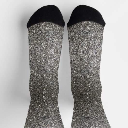 Chaussette Shiny Faux Shimmer Lumineuse Parties scintillant d (Haut)