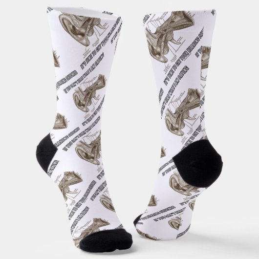 Chaussette Si vous ne pouvez pas entendre ce que je dis enten (Angulaire)