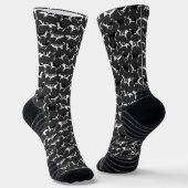 Chaussette Siberian Husky Socks Cool Sled Dog Socks Customize (Angulaire)