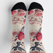 Chaussette Signé d'une rose (Haut)