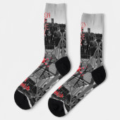 Chaussette Signe rouge du temps (Gauche)