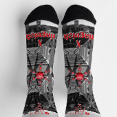 Chaussette Signe rouge du temps (Haut)