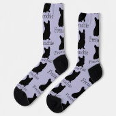Chaussette silhouette de Frenchie (Gauche)
