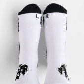 Chaussette Silhouette de loup en forêt (Haut)